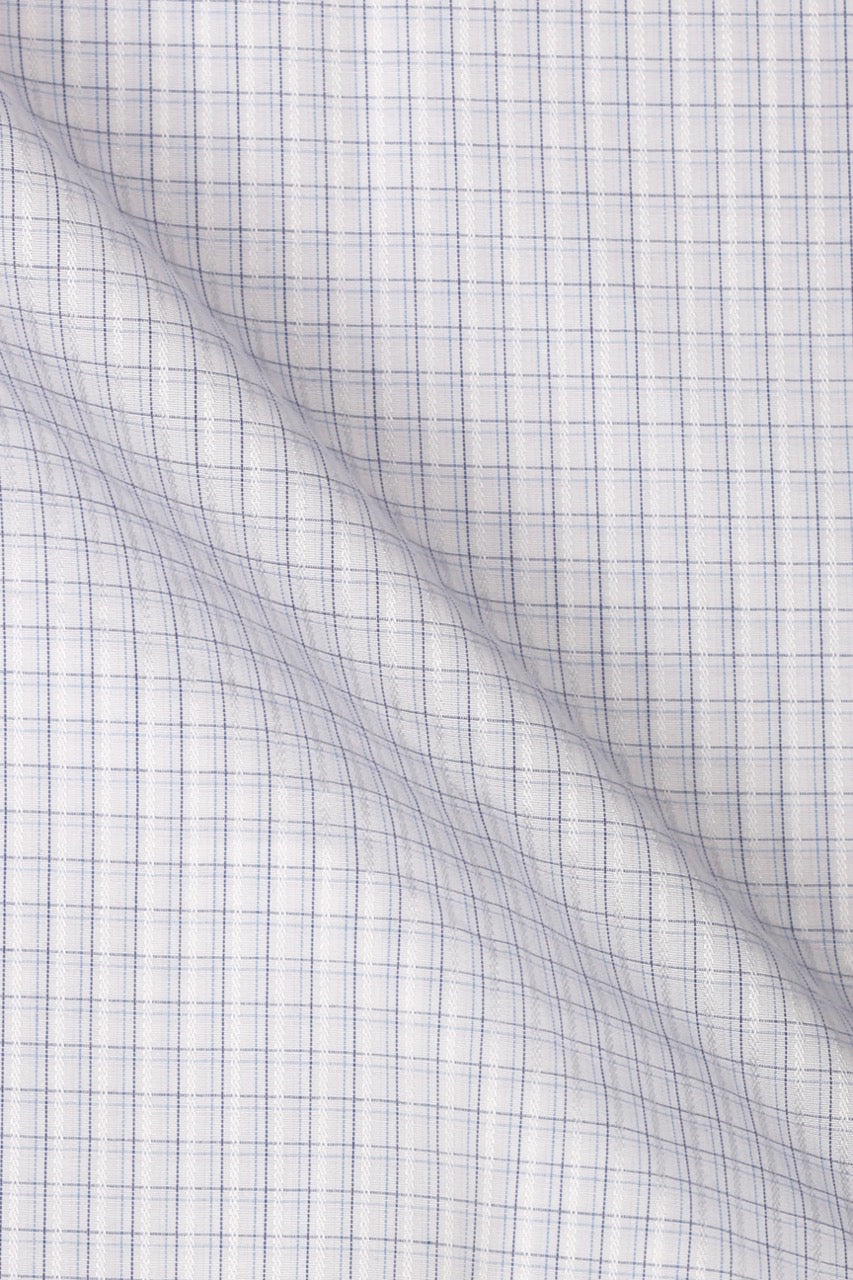 Blue Minibox Structured Shirt - Foberry Pakistan