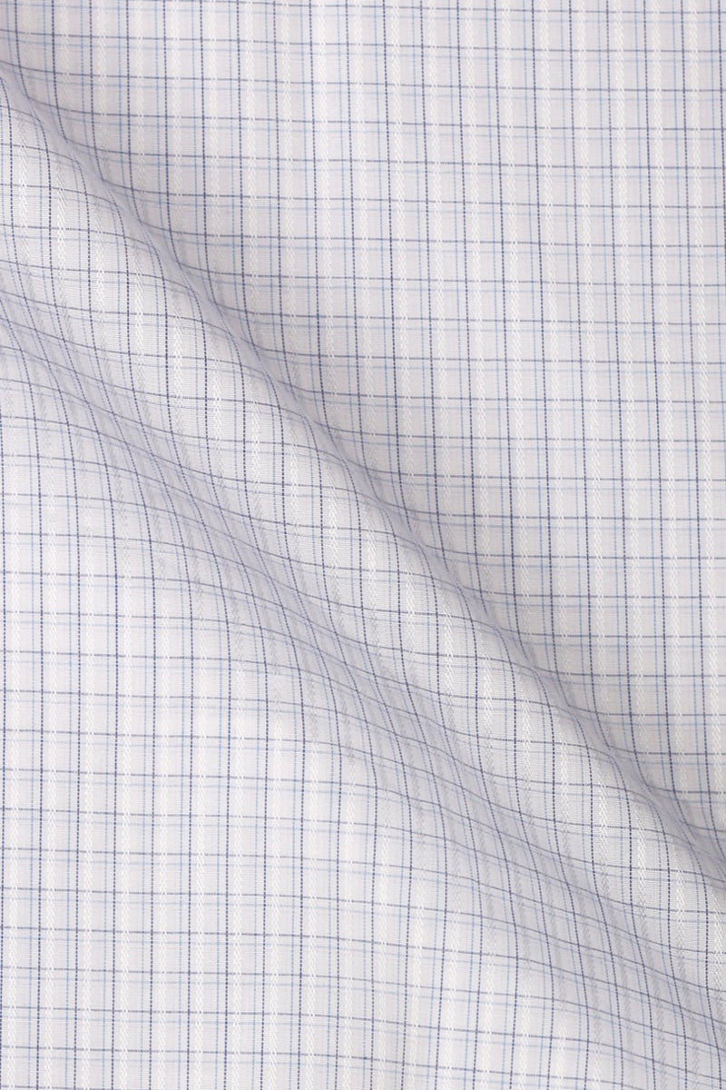 Blue Minibox Structured Shirt - Foberry Pakistan