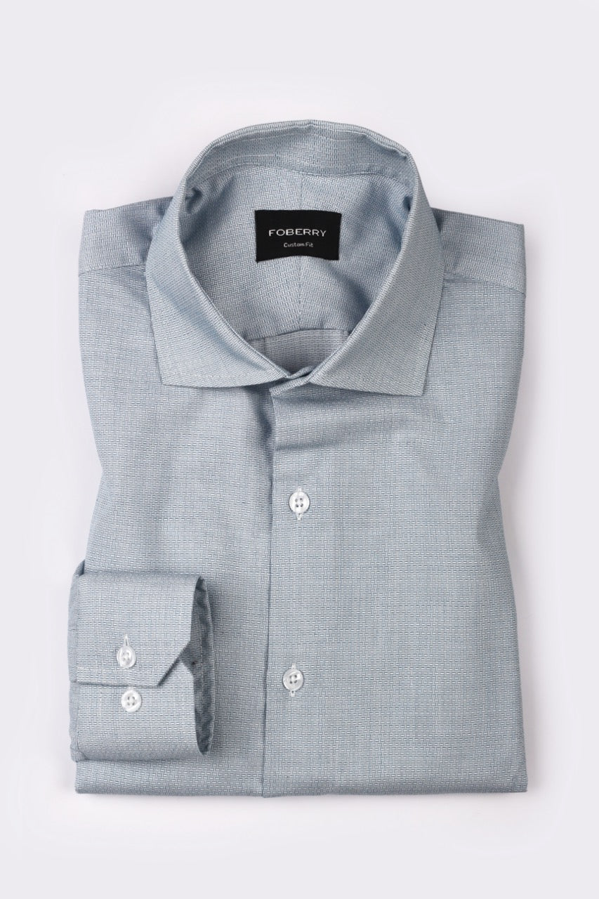 Green Knot Structured Shirt - Foberry Pakistan