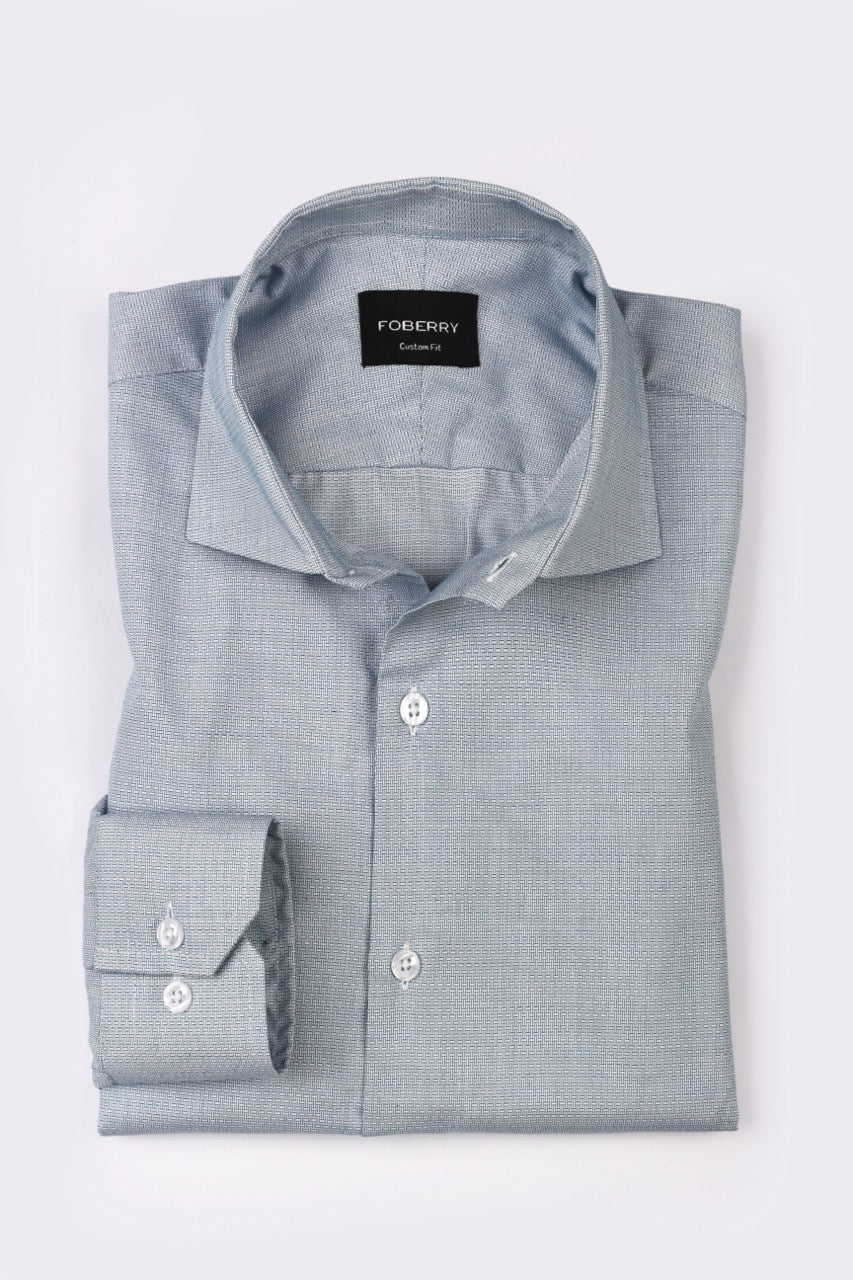 Green Knot Structured Shirt - Foberry Pakistan