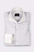 Grey White Structured Shirt - Foberry Pakistan