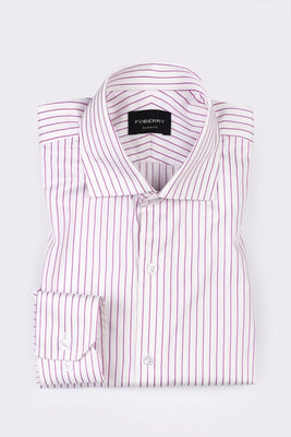 Magenta Pin Stripes Shirt - Foberry Pakistan