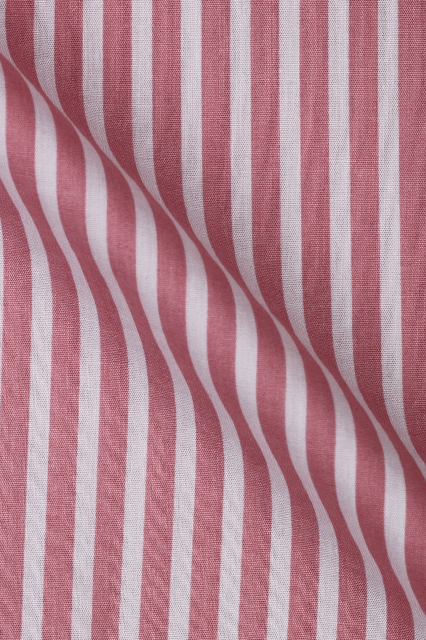 Pale Red Awning Striped Shirt - Foberry Pakistan