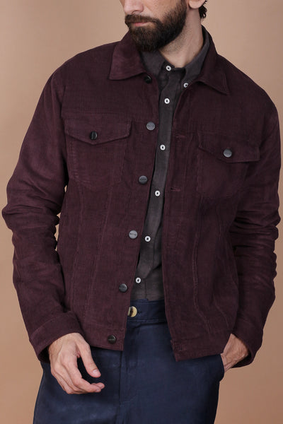 Dark Plum Corduroy Jacket