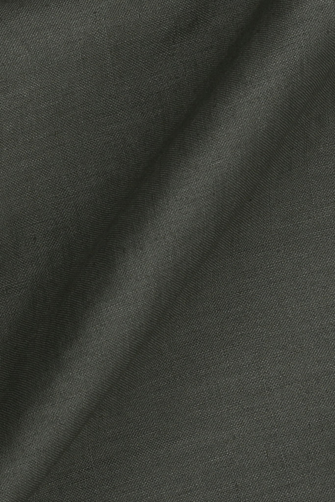 Silky Green Stretchable Linen Shirt