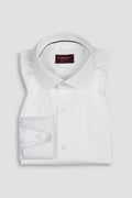 White Egyptian Poplin Shirt - Chasel Collar