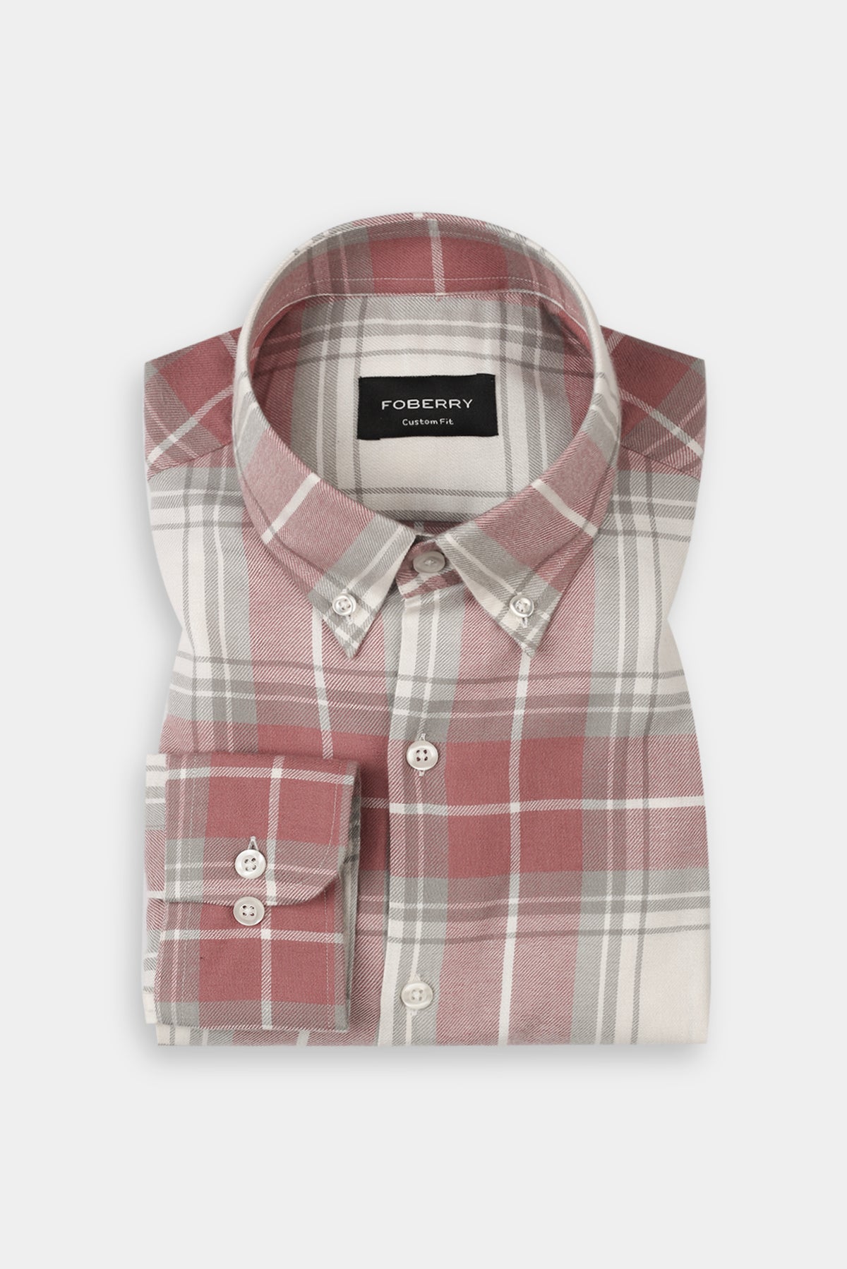 Salman Grey Plaid Winter Flannel Shirt