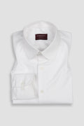 Egyptian White Twill Shirt - Club Collar