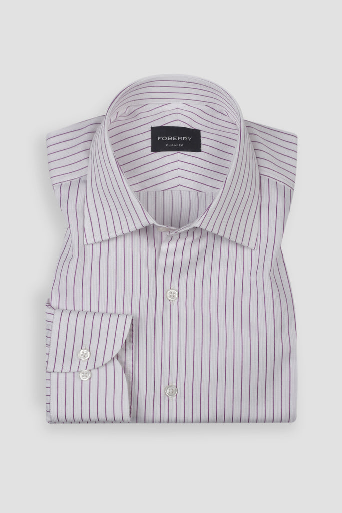 Magenta Stripe Egyptian Shirt