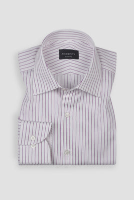 Magenta Stripe Egyptian Shirt