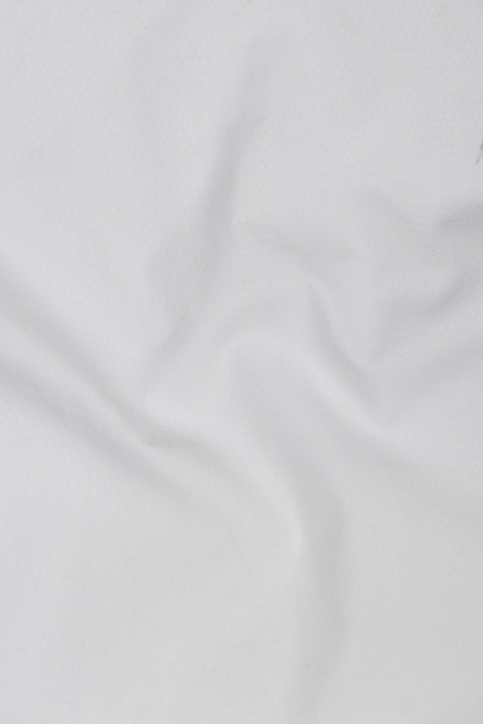 Egyptian White Self-Patterened Shirt