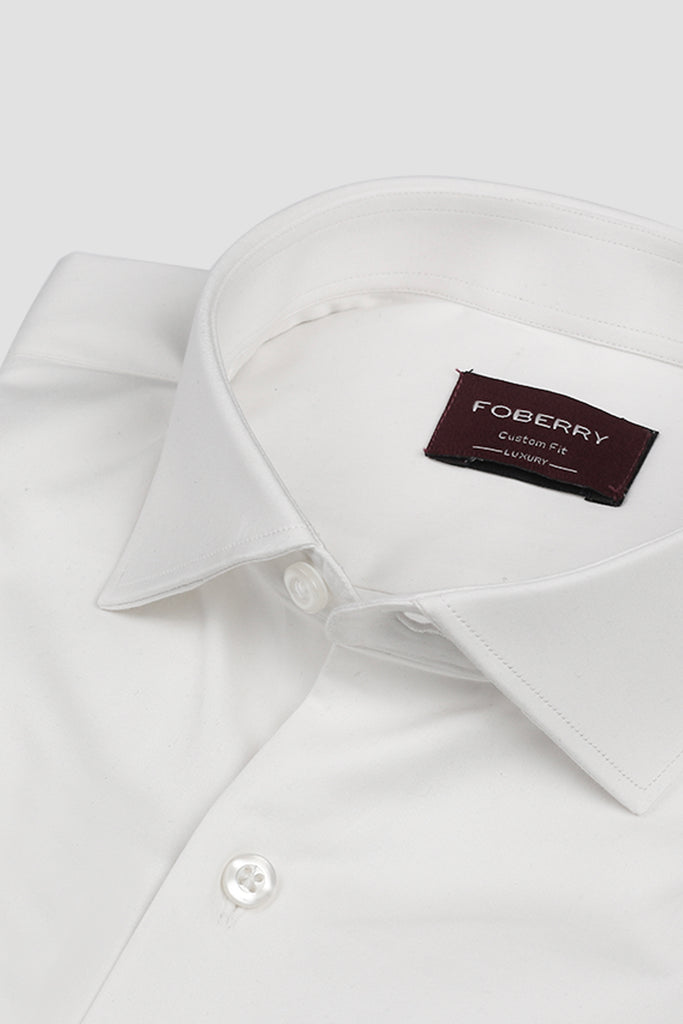 White Stretchable Shirt
