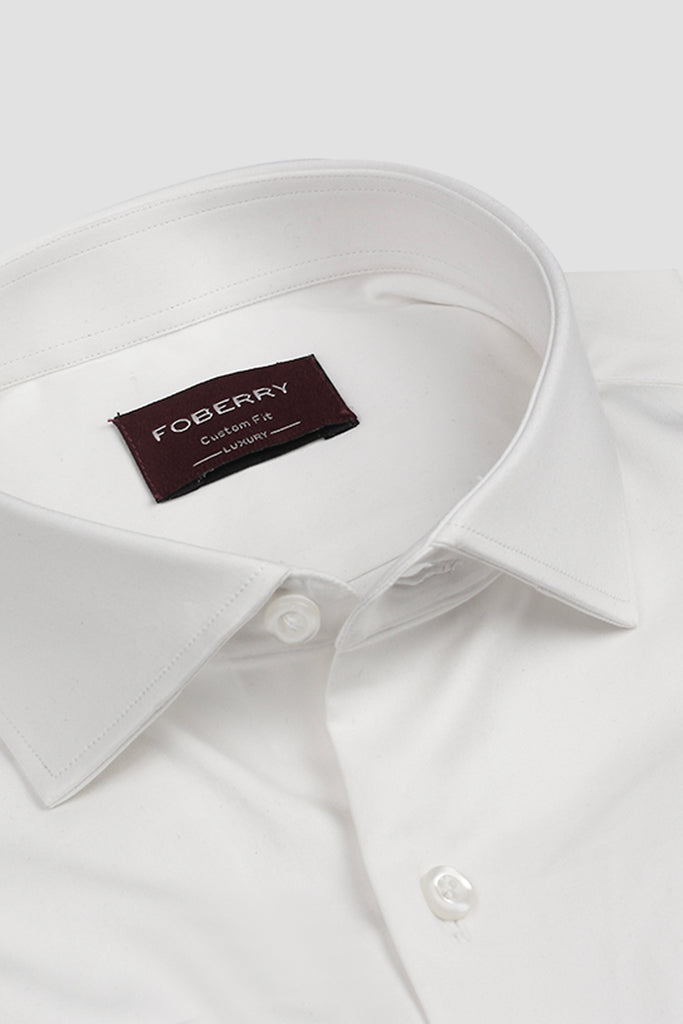 White Stretchable Shirt