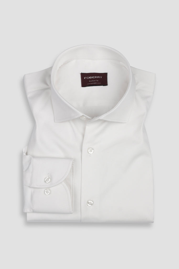 White Stretchable Shirt