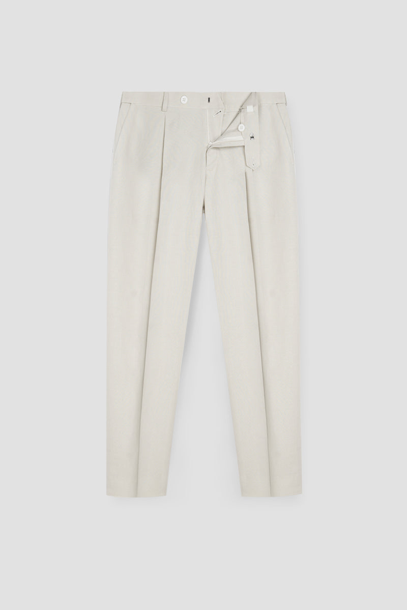 Cosmic Latte Linen Trousers