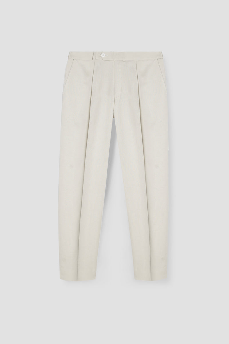 Cosmic Latte Linen Trousers