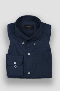 Teal Blue Italian Linen Shirt