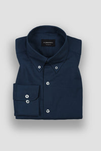 Teal Blue Italian Linen Shirt