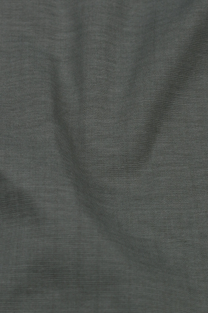 Olive Grey Stretchable Linen Shirt