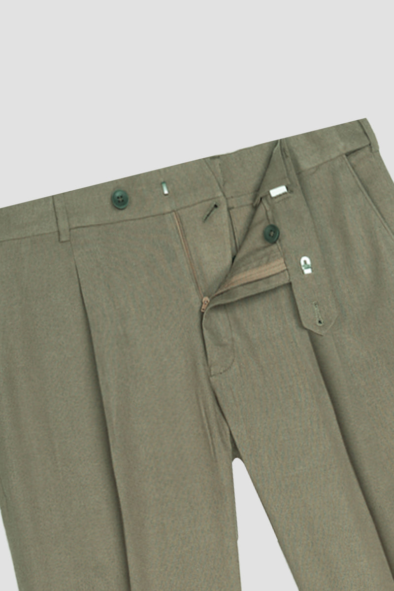 Sand Twill Linen Trousers