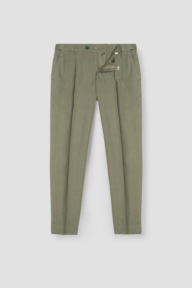 Sand Twill Linen Trousers