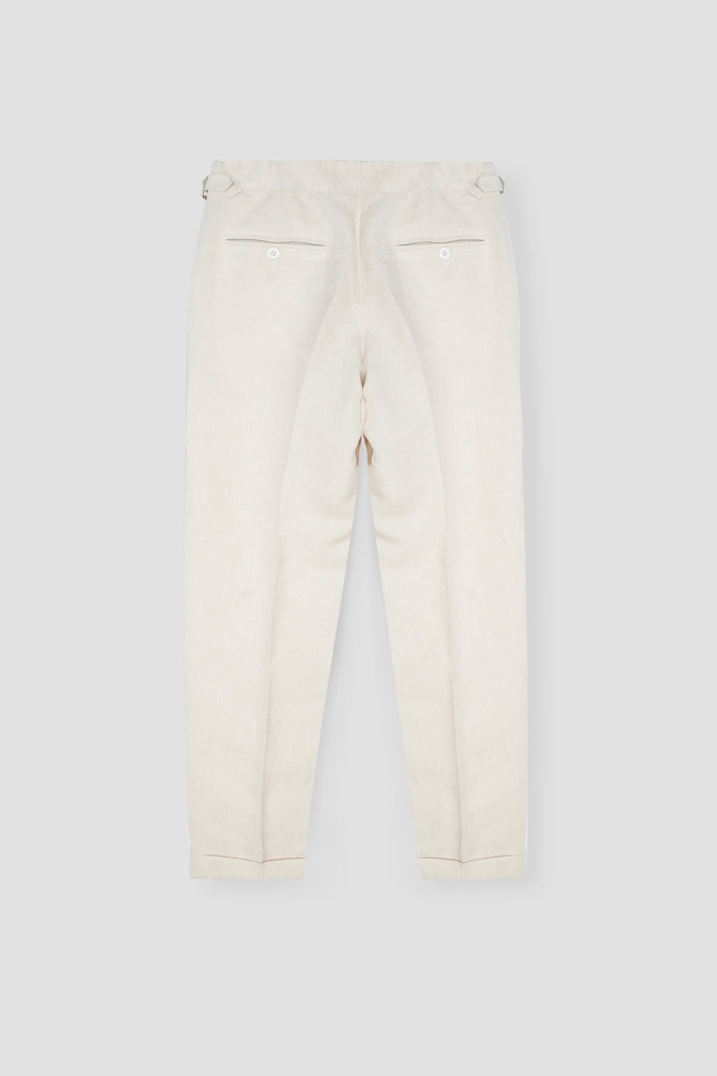 Soft Light Beige Linen Trousers