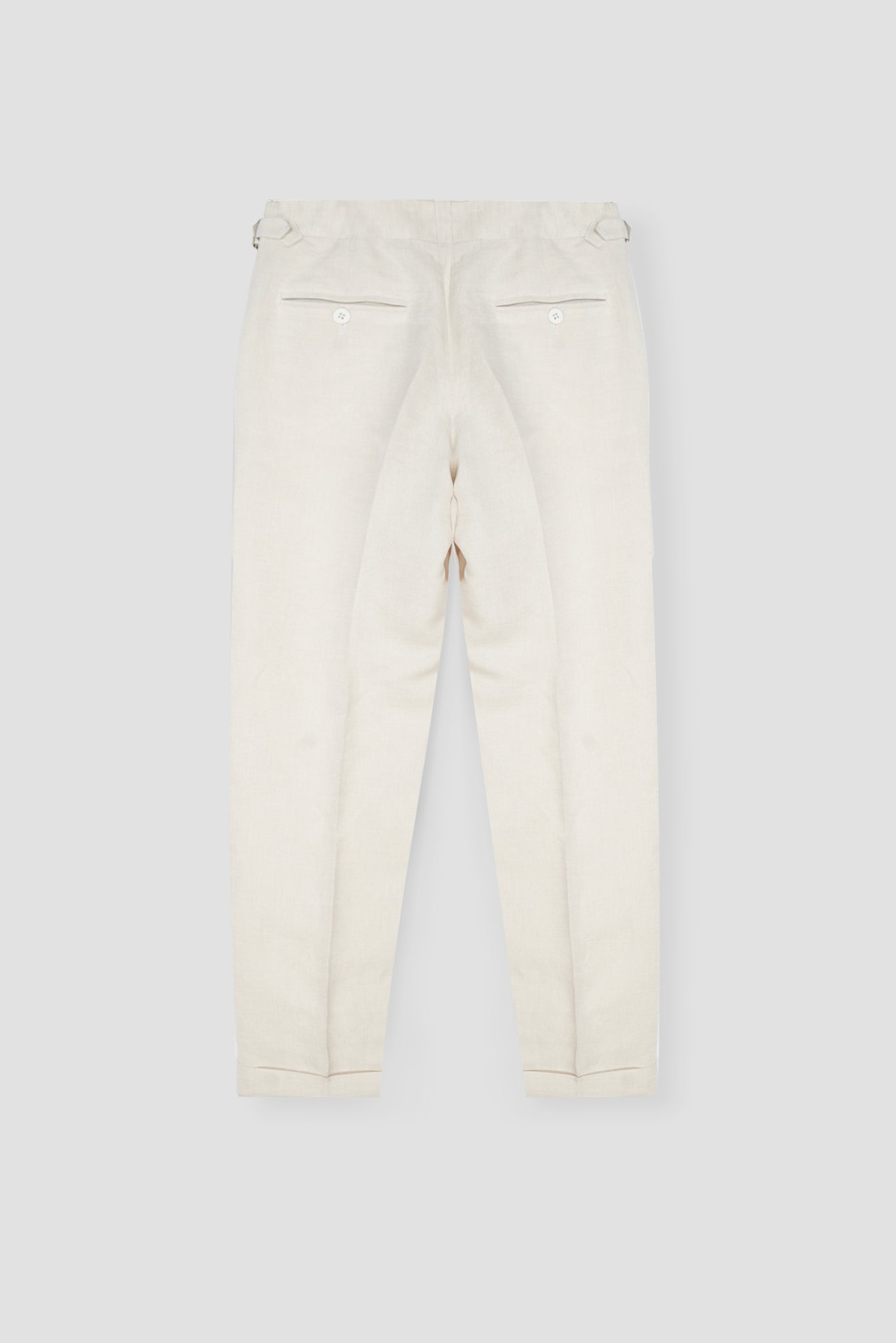 Soft Light Beige Linen Trousers