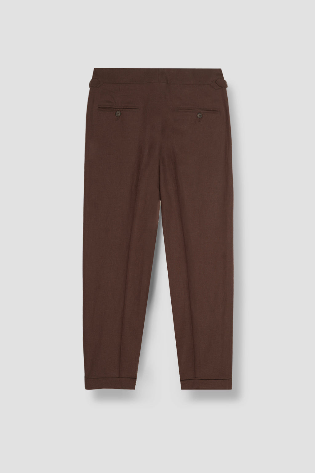 Syrup Brown Linen Trousers
