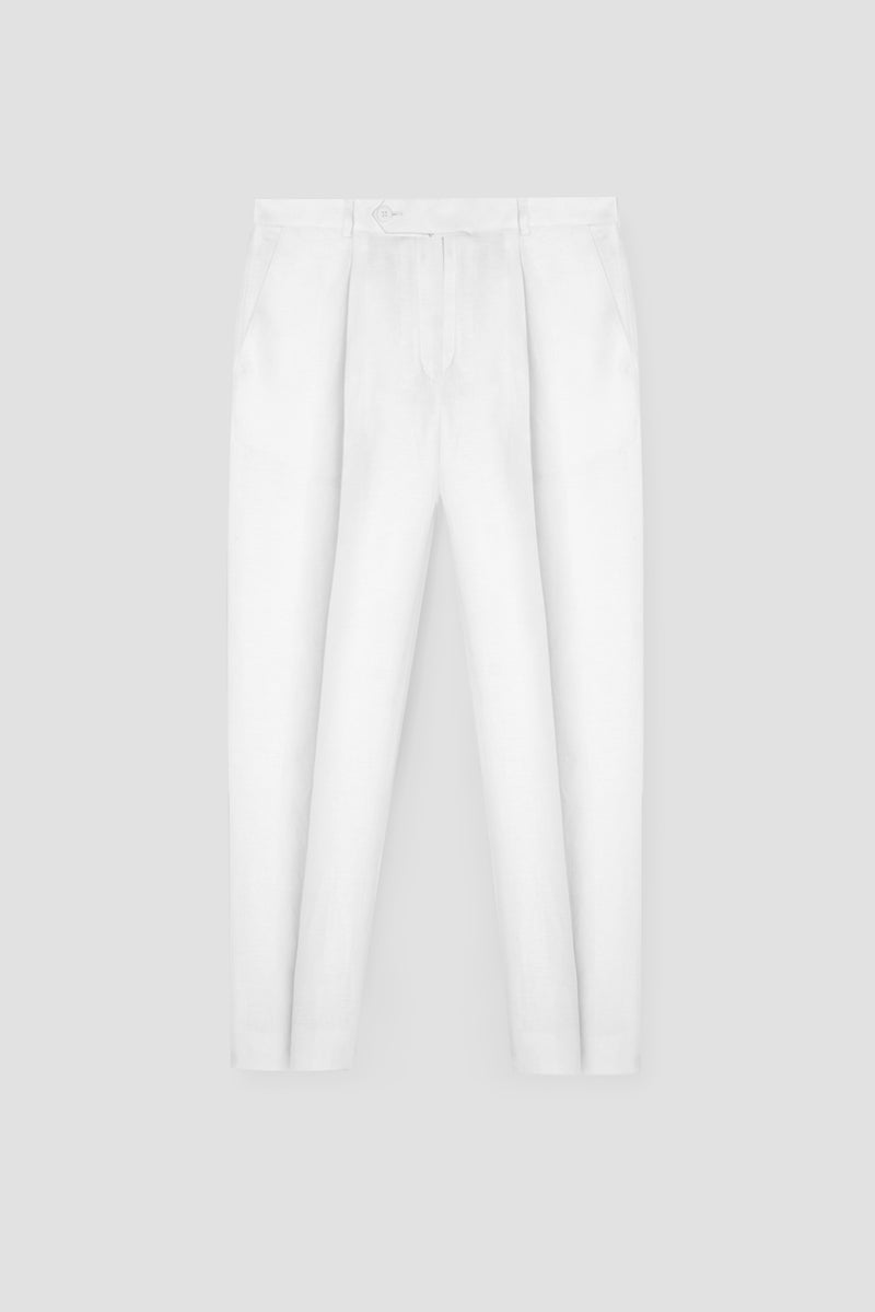 White Linen Trousers