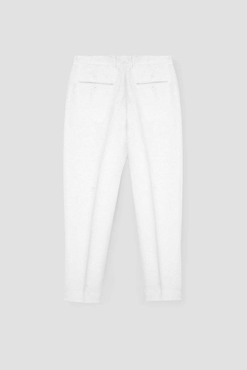 White Linen Trousers