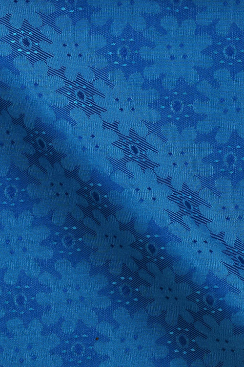 Blue Jacquard - Foberry Pakistan