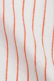ORANGE STRIPED LINEN