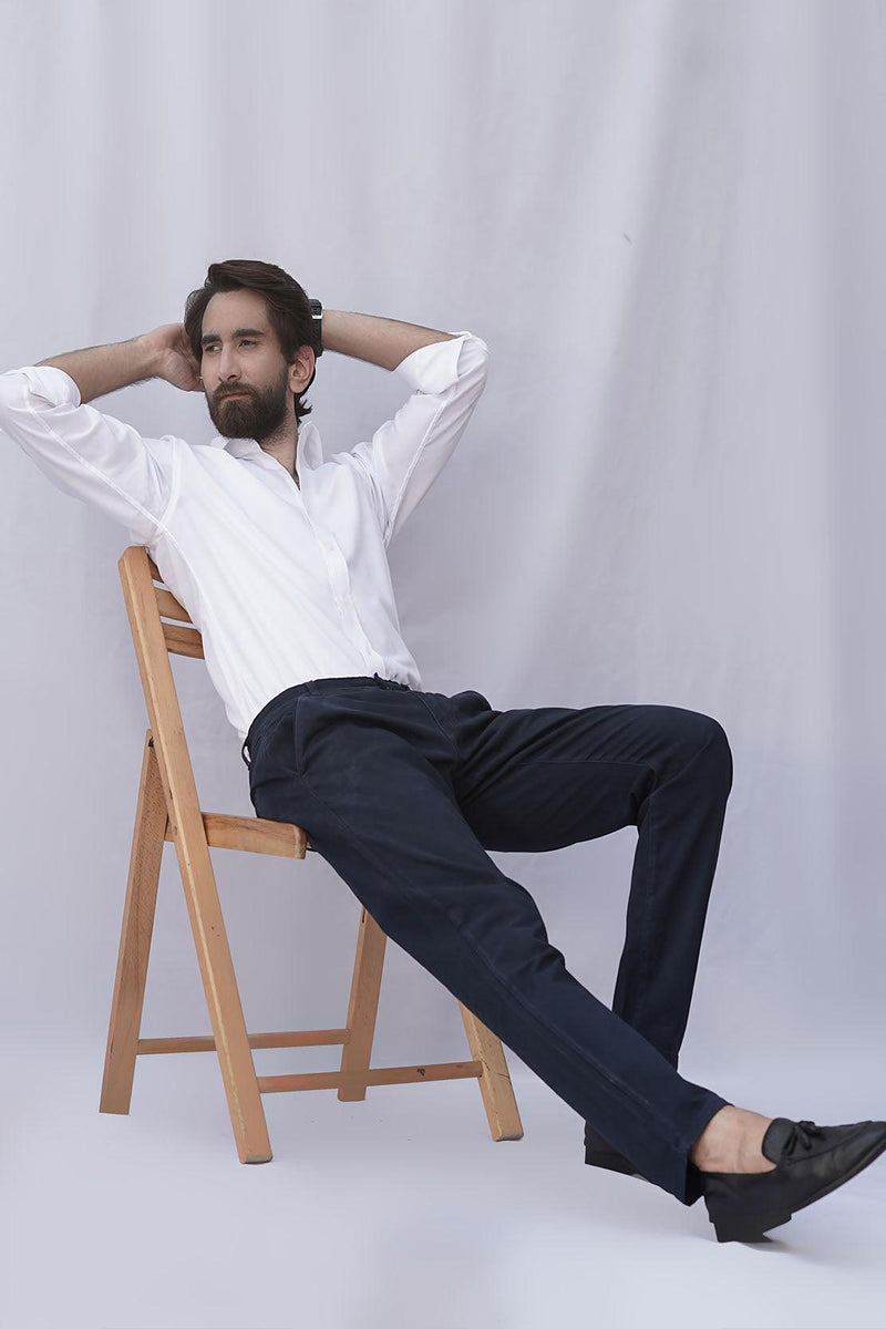 White Cotton Shirt - Foberry Pakistan