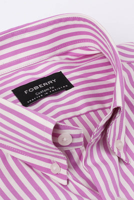 Megenta Stripes Shirt - Foberry Pakistan