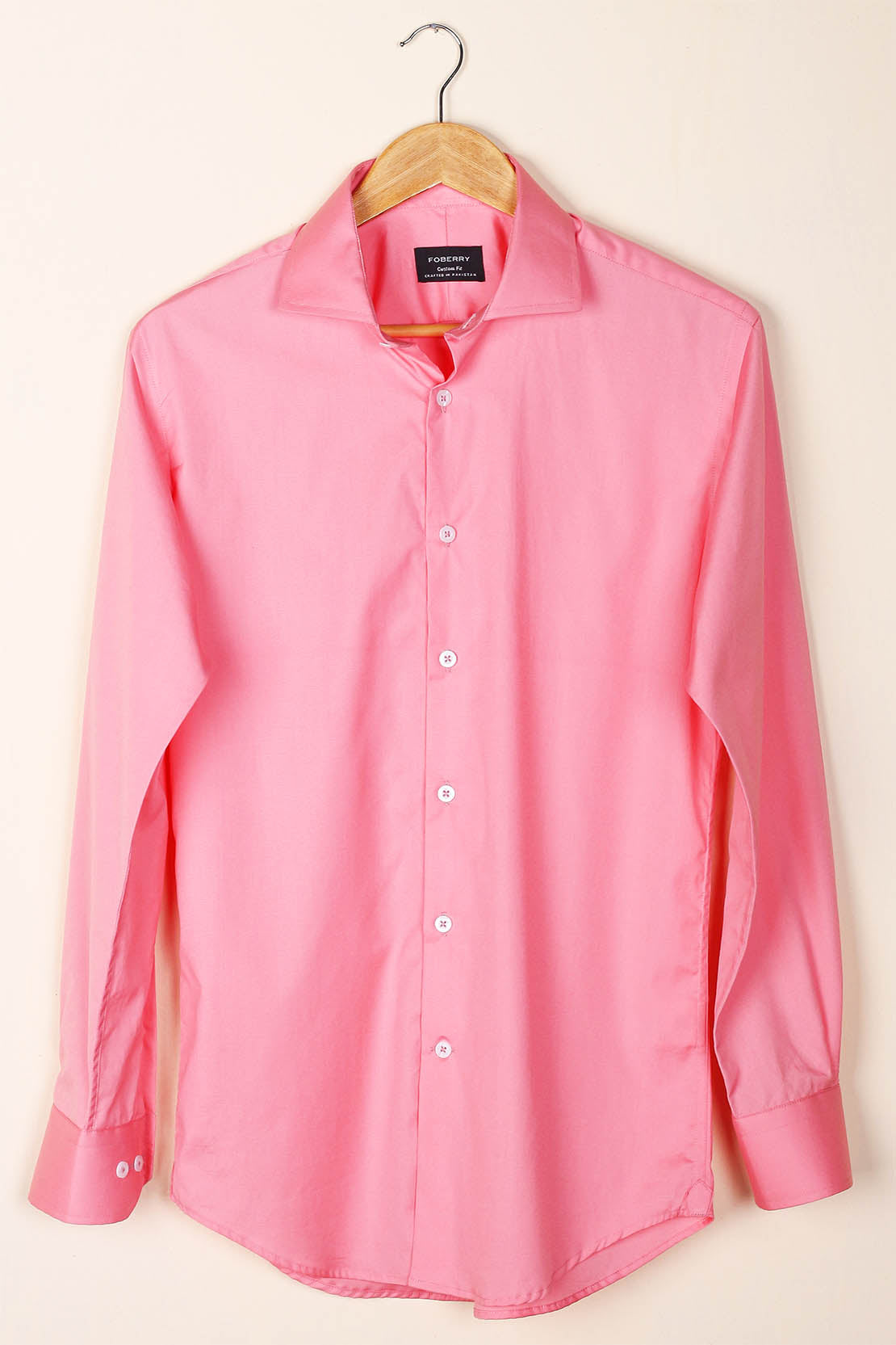 Salmon Poplin Shirt - Foberry Pakistan
