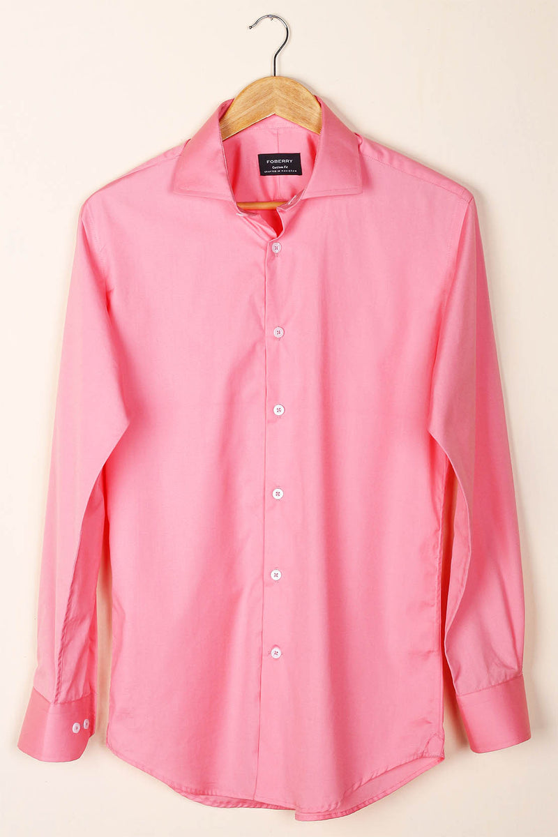 Salmon Poplin Shirt - Foberry Pakistan